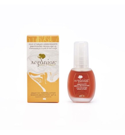 Aceite bronceador con aceite de argán SPF 15 – 30 ml
